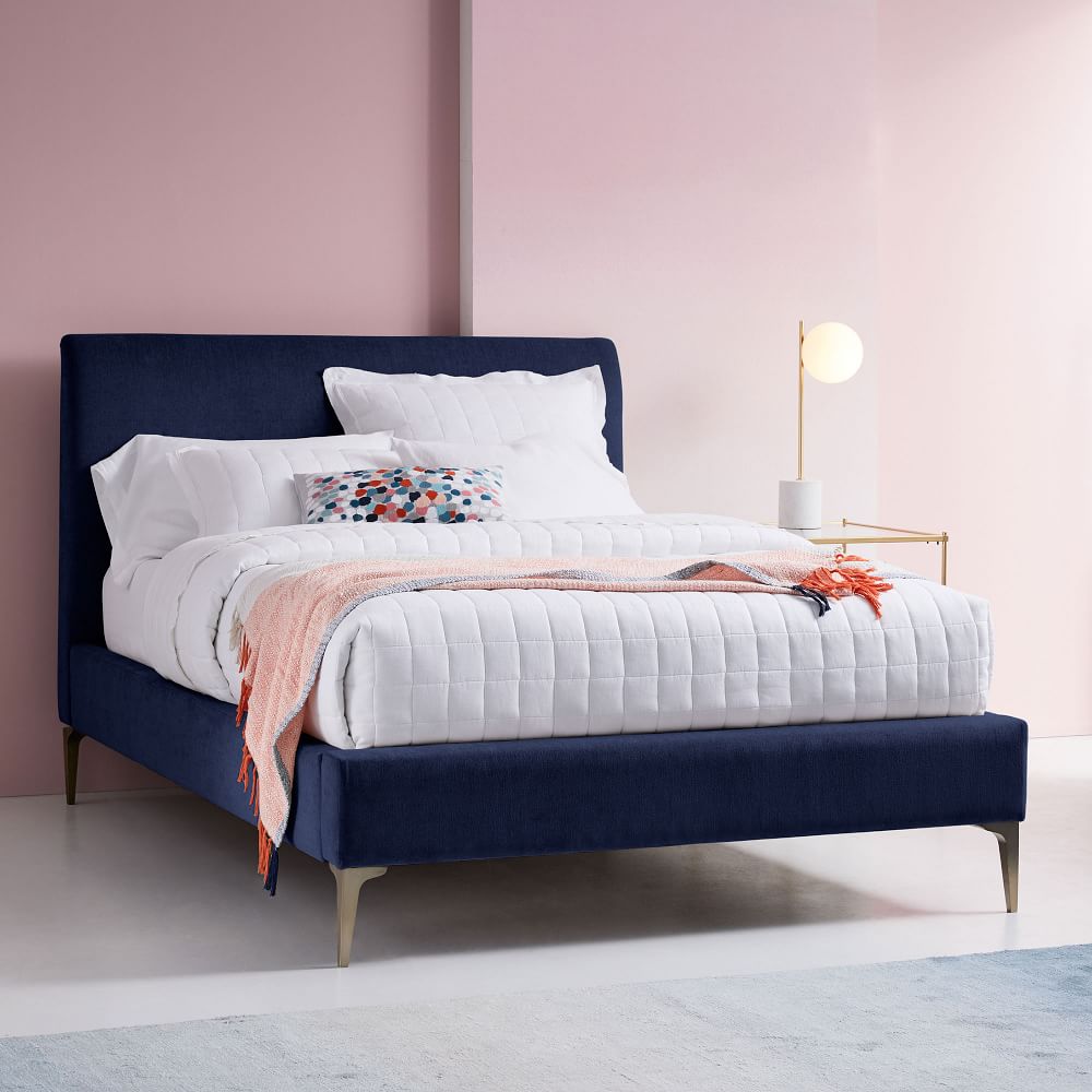 Andes Deco Upholstered Bed West Elm UK